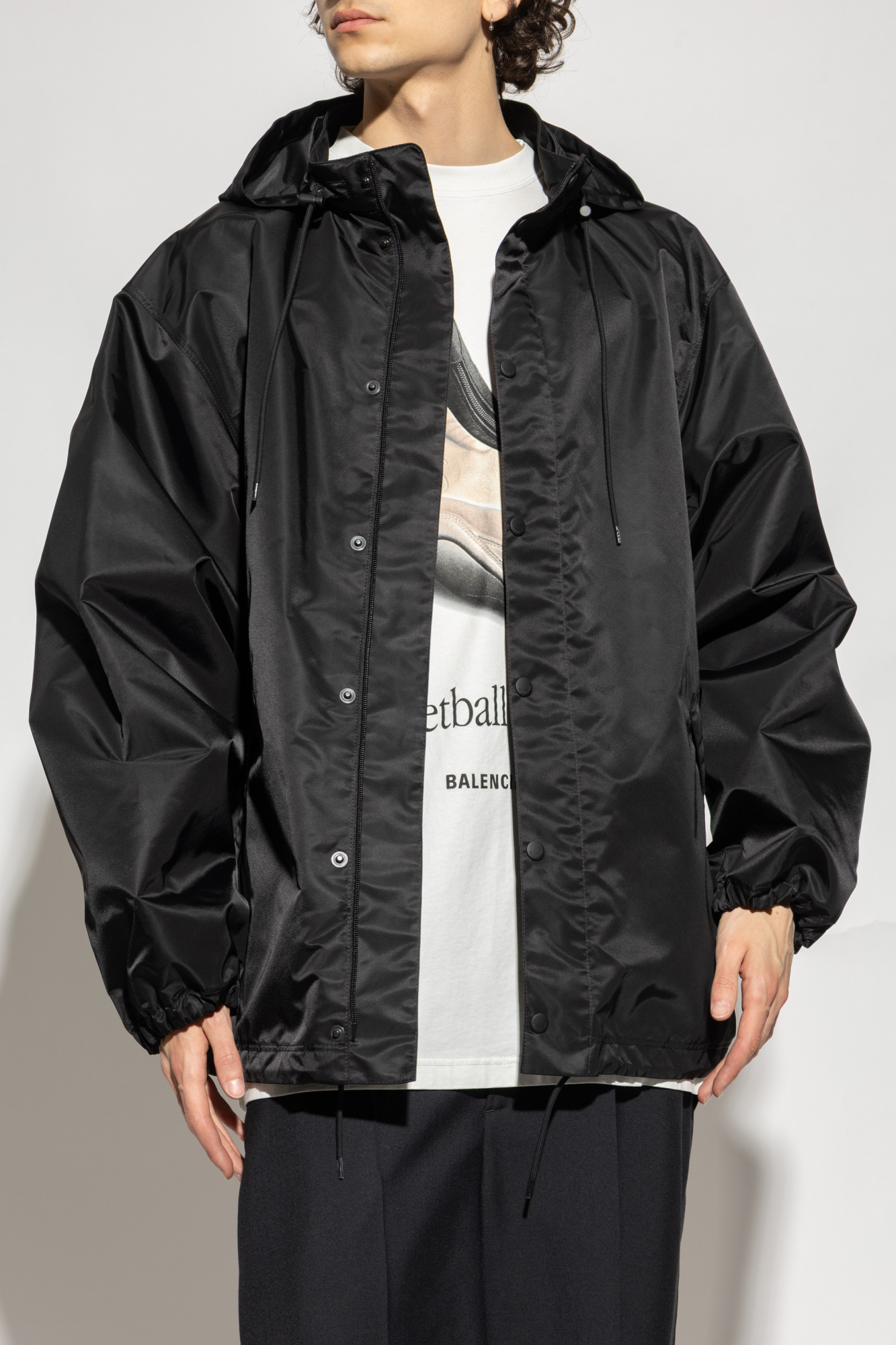 Balenciaga Jacket with hood | Men's Clothing | Vitkac Balenciaga Jacket with hood | Men's Clothing | Vitkac